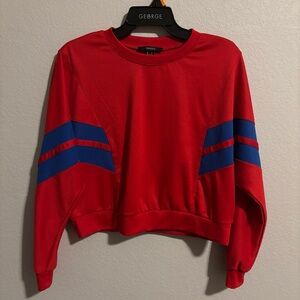 Forever 21 Red and Blue Sweatshirt
